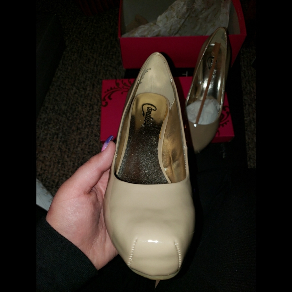 Candies heels tan cavanessa blush